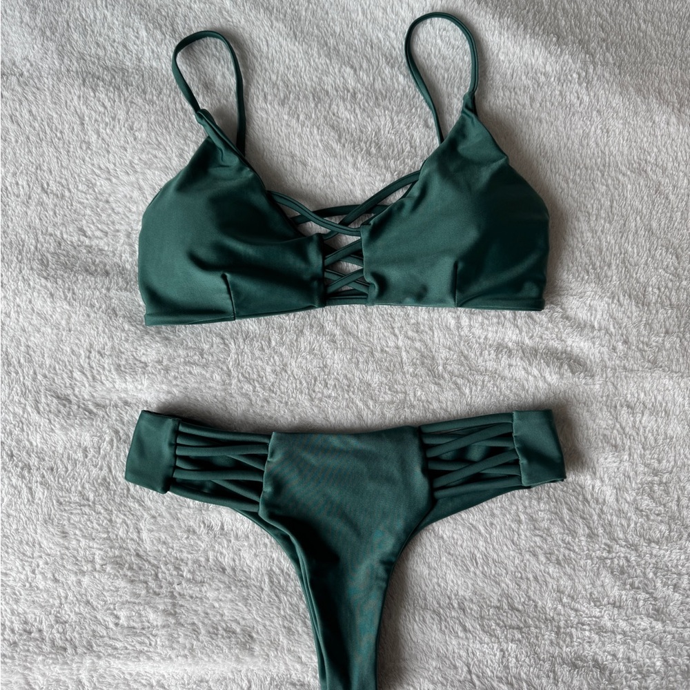 Emerald Green Women's Swimwear Set